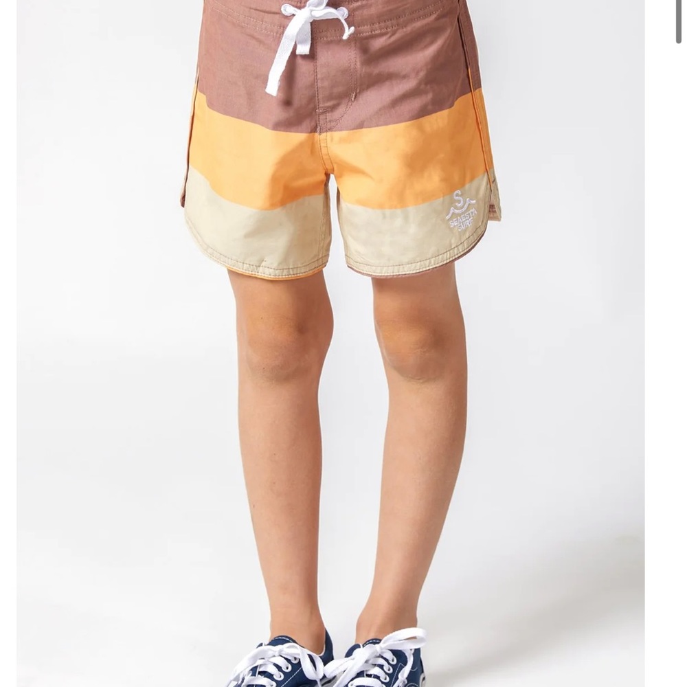 Seaesta Kid's Boardshorts, size 24 TRIPLE SCOOP / CARAMEL BOARDSHORTS